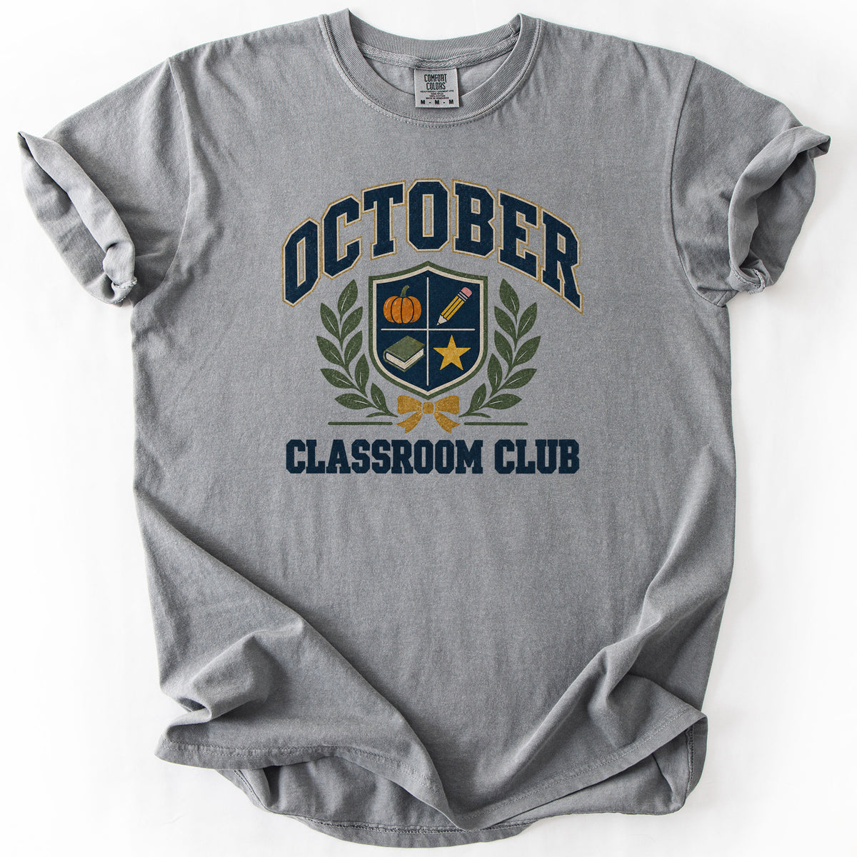 October Classroom Club Tee in Grey