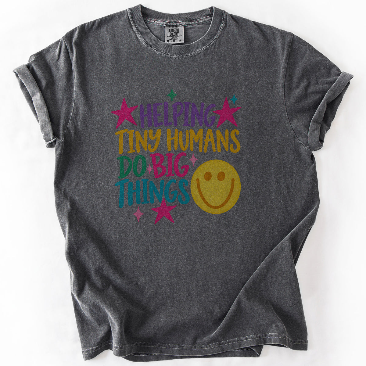Helping Tiny Humans Do Big Things Tee in Pepper