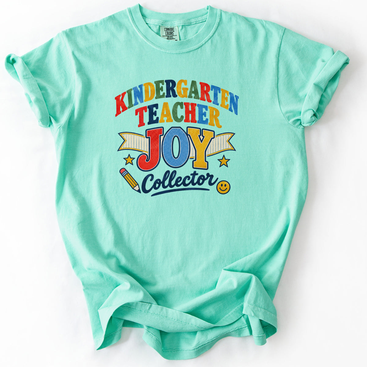 Kindergarten Teacher Joy Collector Tee in Island Reef