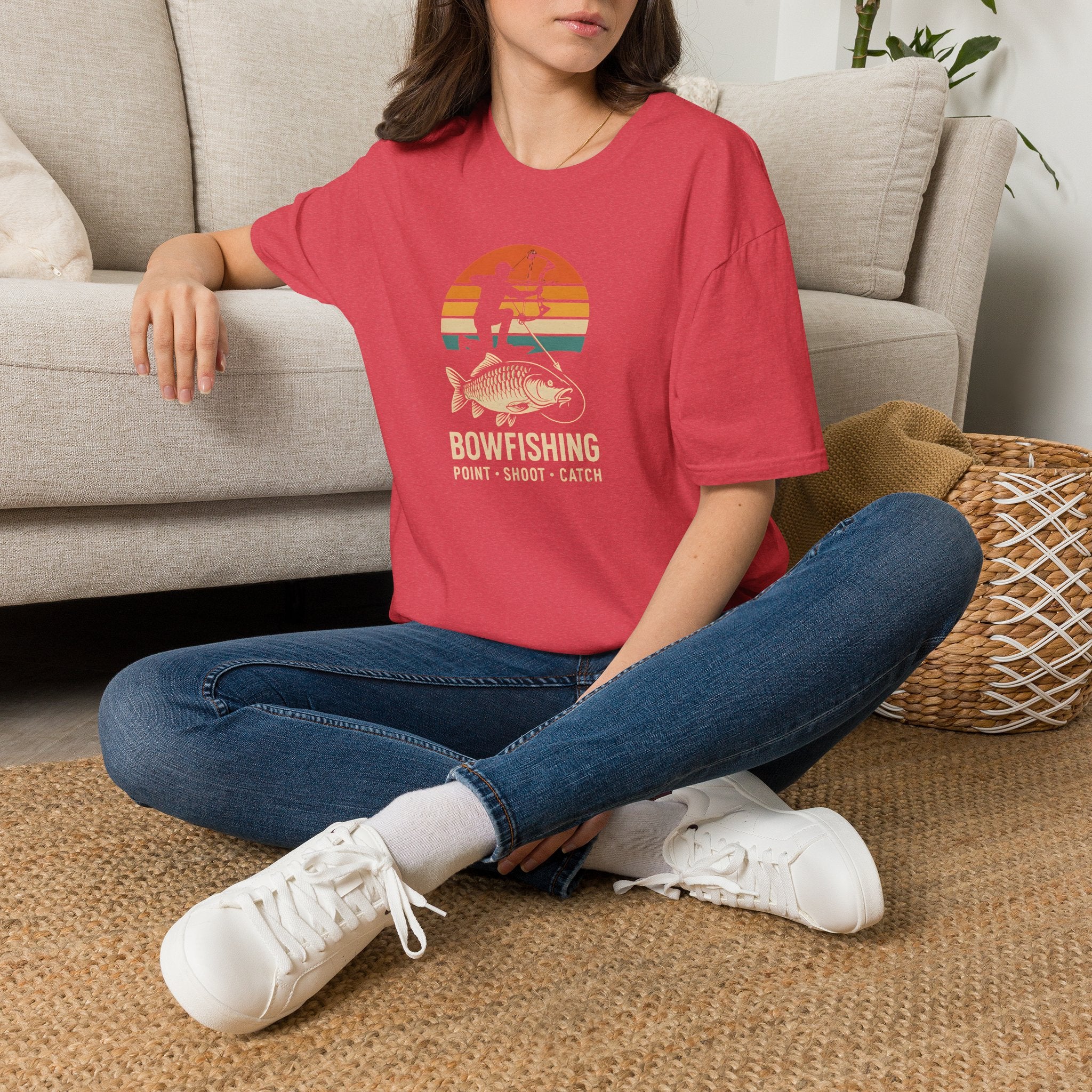 Bowfishing Point Shoot Catch T-Shirt