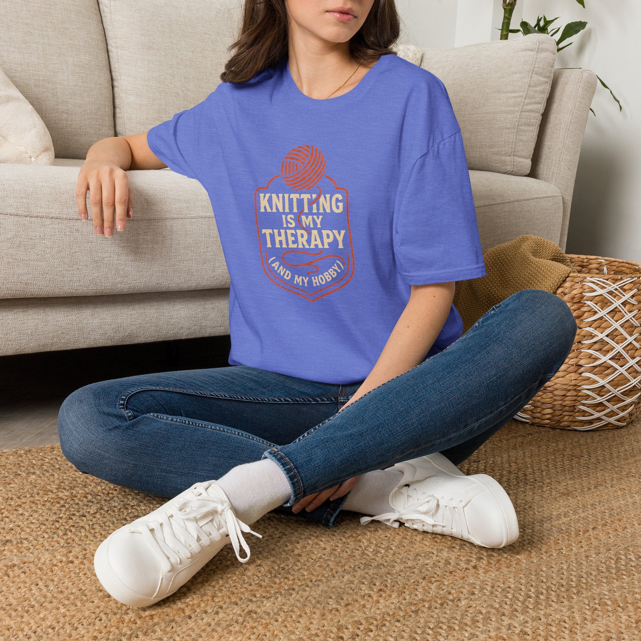 Knitting Is Therapy T-Shirt
