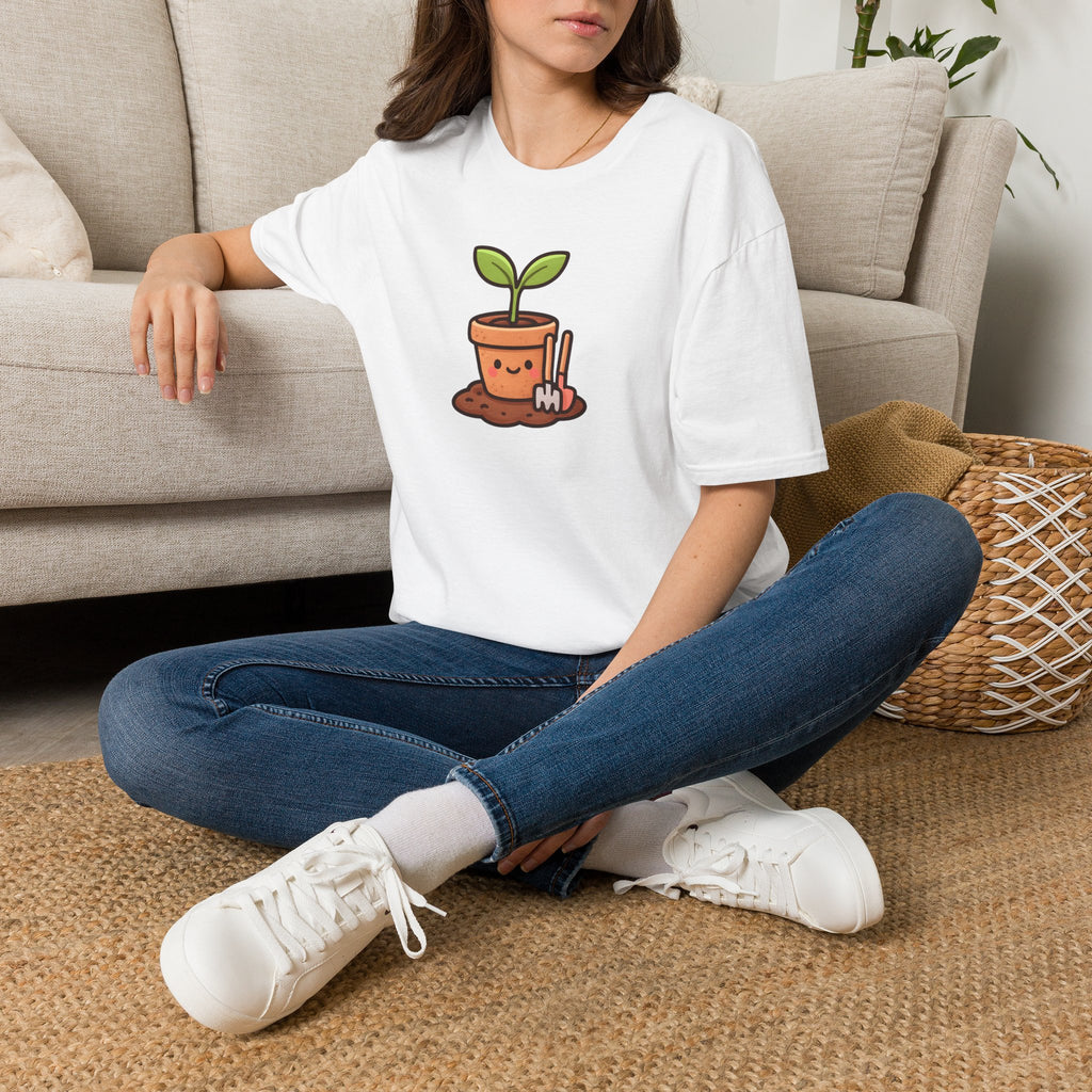 Smiling Plant in Pot T-Shirt