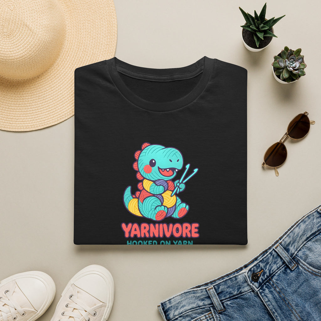 Yarnivore Knitting Dinosaur T-Shirt