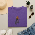Cyclist with Backpack T-Shirt