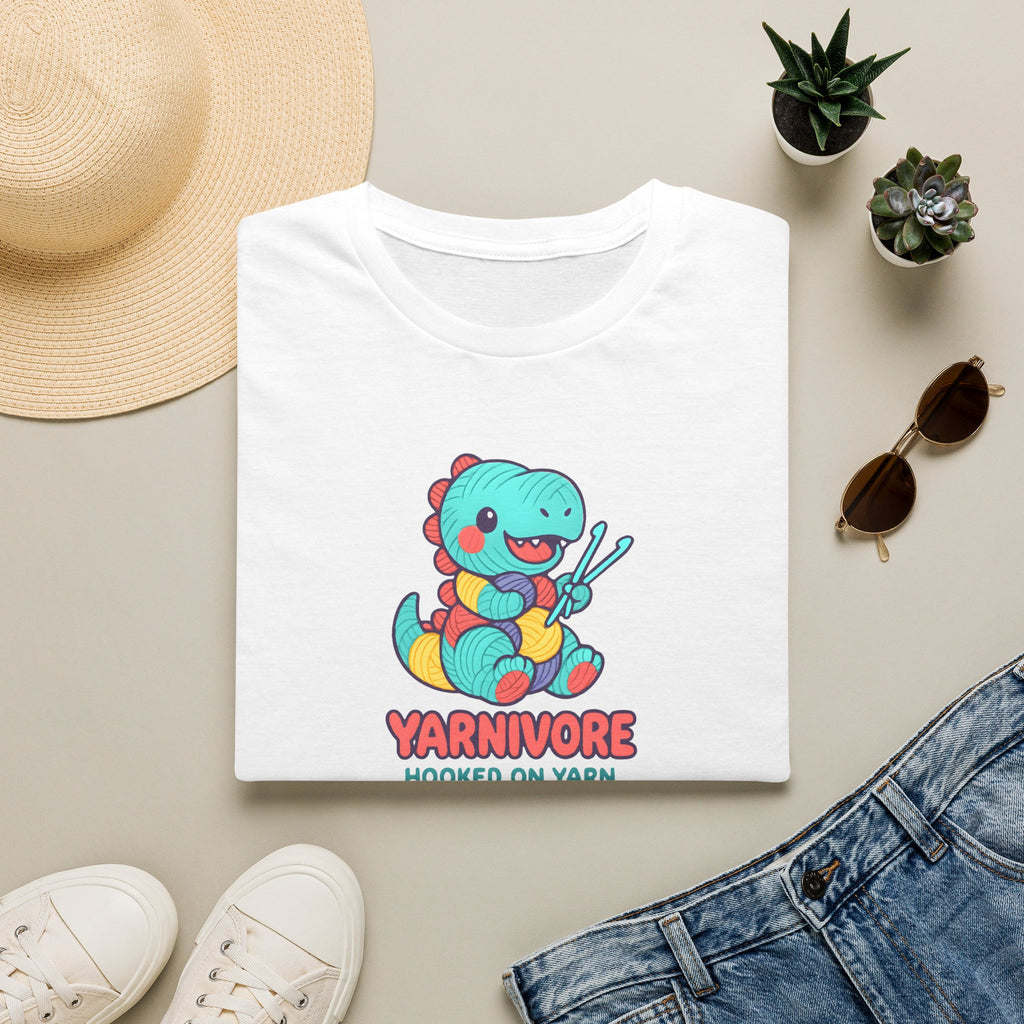 Yarnivore Knitting Dinosaur T-Shirt