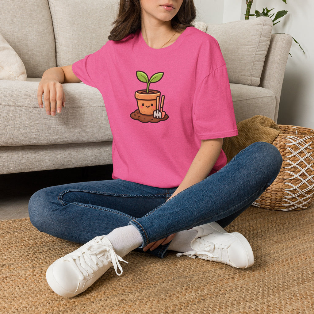 Smiling Plant in Pot T-Shirt