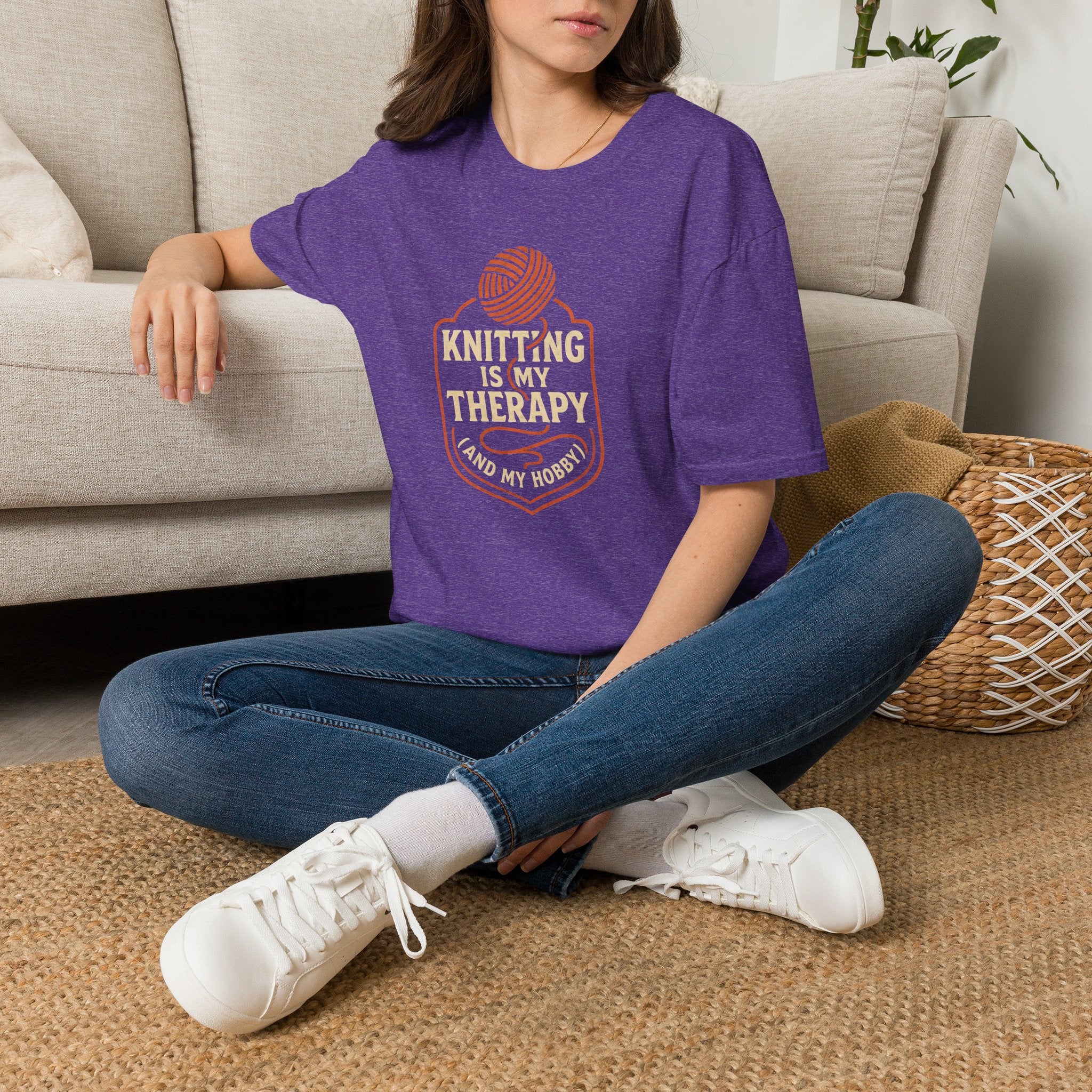 Knitting Is Therapy T-Shirt