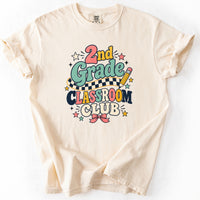 Second Grade Classroom Club Tee in Ivory