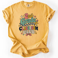 Second Grade Classroom Club Tee in Mustard