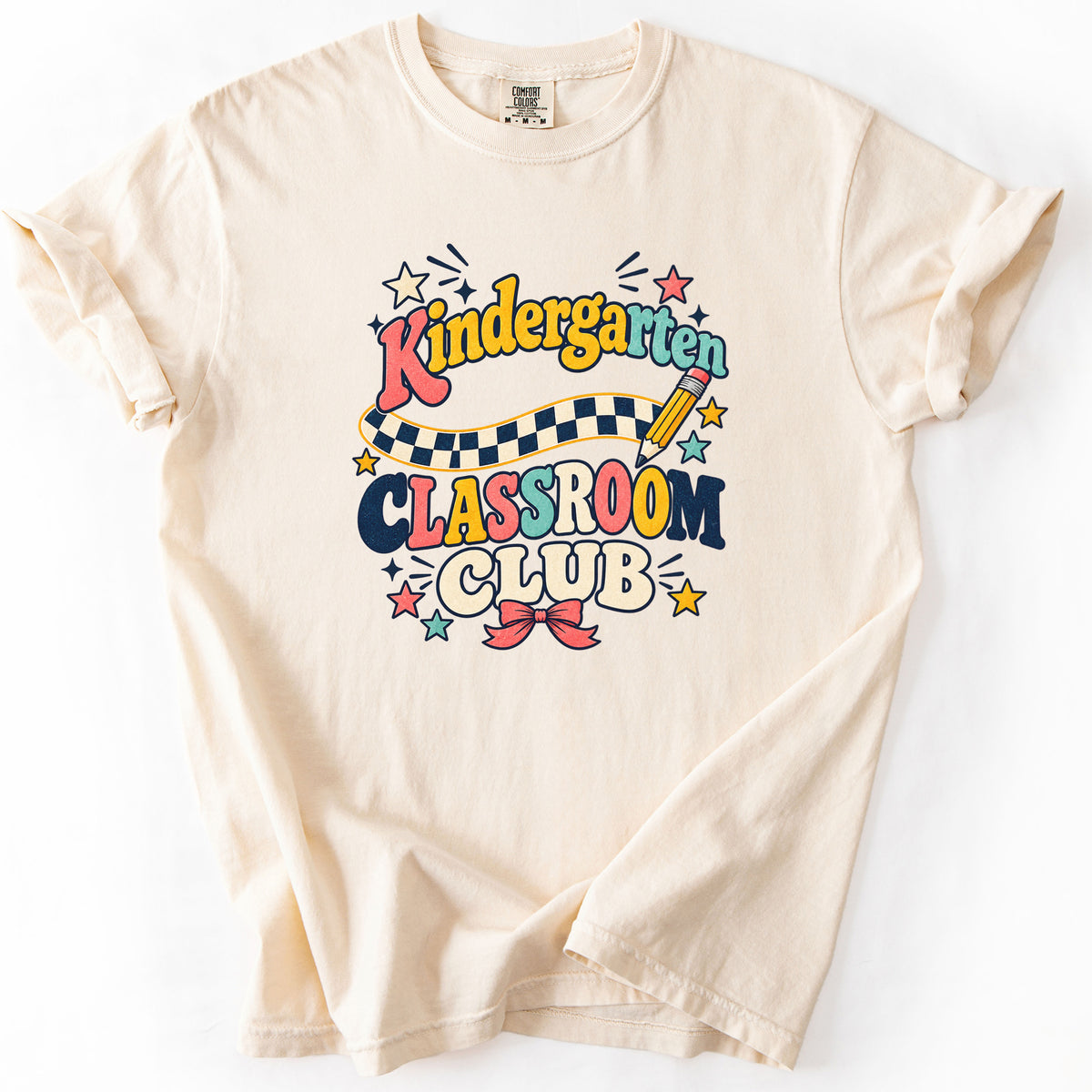 Kindergarten Classroom Club Tee in Ivory