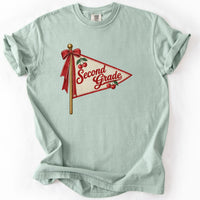 Second Grade Cherry Pennant Tee in Bay