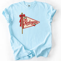 Kindergarten Cherry Pennant Tee in Chambray