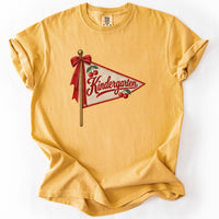 Kindergarten Cherry Pennant Tee in Mustard