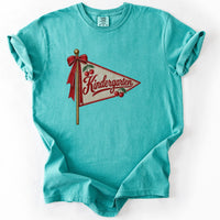 Kindergarten Cherry Pennant Tee in Seafoam