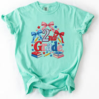 Second Grade Coquette Bow Tee in Island Reef