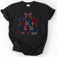 Kindergarten Coquette Bow Tee in Black