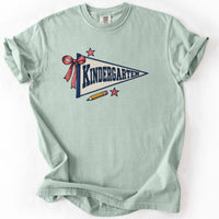 Kindergarten Varsity Pennant Tee in Bay