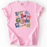 First Grade Patchwork Tee in Blossom