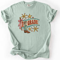 First Grade Western Banner Tee in Bay