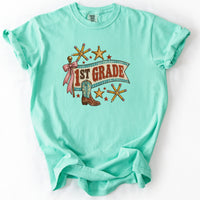 First Grade Western Banner Tee in Island Reef