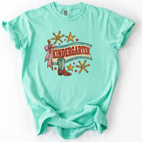Kindergarten Western Banner Tee in Island Reef