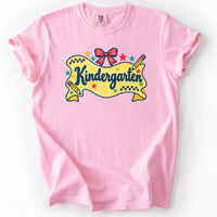 Kindergarten Retro Banner Tee in Blossom