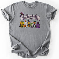 Kindergarten Halloween Supplies Tee in Grey