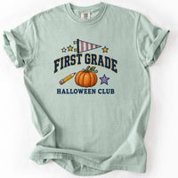 First Grade Halloween Club Tee in Bay