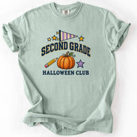 Second Grade Halloween Club Tee in Bay
