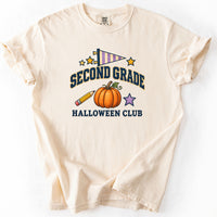 Second Grade Halloween Club Tee in Ivory