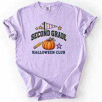 Second Grade Halloween Club Tee in Orchid