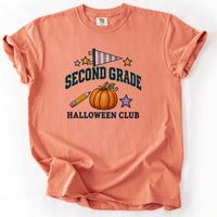 Second Grade Halloween Club Tee in Terracotta