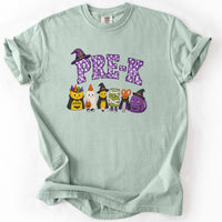 Pre-K Halloween Supplies Tee in Bay