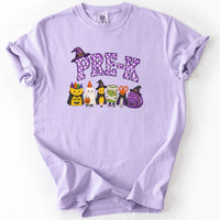 Pre-K Halloween Supplies Tee in Orchid