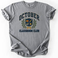 October Classroom Club Tee in Grey