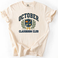 October Classroom Club Tee in Ivory