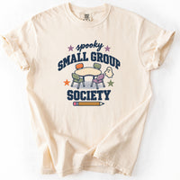 Spooky Small Group Society Tee in Ivory