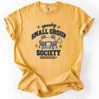 Spooky Small Group Society Tee in Mustard