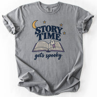 Story Time Gets Spooky Tee in Grey