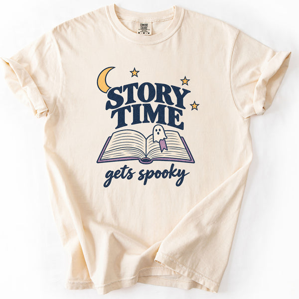 Story Time Gets Spooky Tee in Ivory