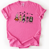 Trick Or Teach Supplies Crew Tee in Crunchberry