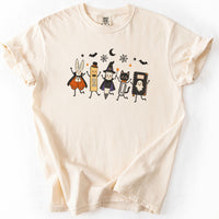 Trick Or Teach Supplies Crew Tee in Ivory