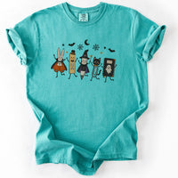 Trick Or Teach Supplies Crew Tee in Seafoam