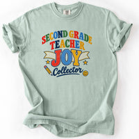Second Grade Teacher Joy Collector Tee in Bay