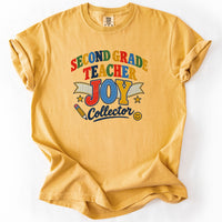 Second Grade Teacher Joy Collector Tee in Mustard
