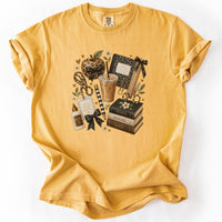 Teach Inspire Love Flat Lay Tee in Mustard