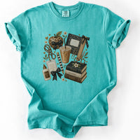 Teach Inspire Love Flat Lay Tee in Seafoam