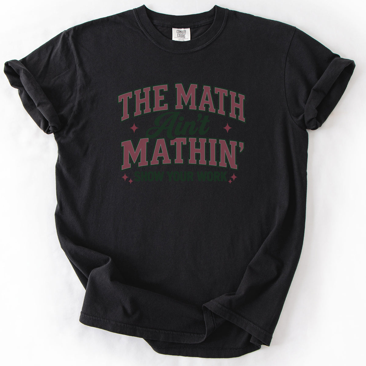 The Math Ain't Mathin' Tee in Black