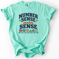 Number Sense Makes Sense Tee in Island Reef