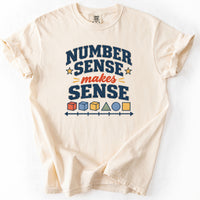 Number Sense Makes Sense Tee in Ivory